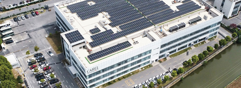 Photovoltaic panels on CAREL’s buildings